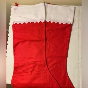 NWOT Stockings: Pair of Felt, Decorative, Red, Christmas Holiday